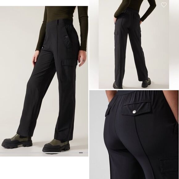 ATHLETA Black Vienna Cargo Pants-10P - Picture 1 of 10
